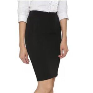 black pencil skirt fitted Straight  size 12 PETER NYGARD